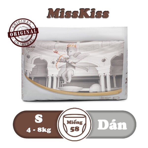 Bỉm Miss Kiss có thiết kế siêu mỏng