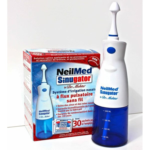 Máy rửa mũi NEILMED SINUGATOR phù hợp với người viêm xoang lâu năm