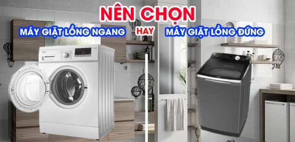 Mặt giặt lồng đứng thường có mức giá thấp hơn máy giặt lồng ngang